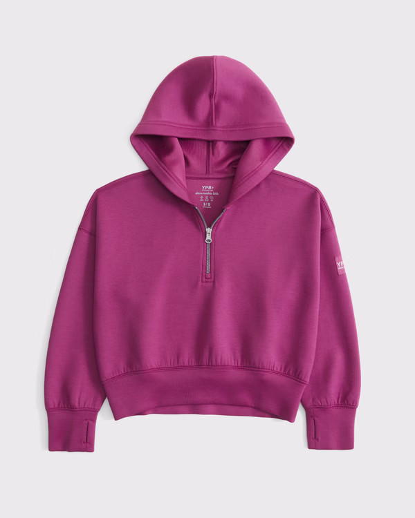 girls ypb neoknit active quarter-zip hoodie | girls clearance | Abercrombie.com | Abercrombie & Fitch (US)
