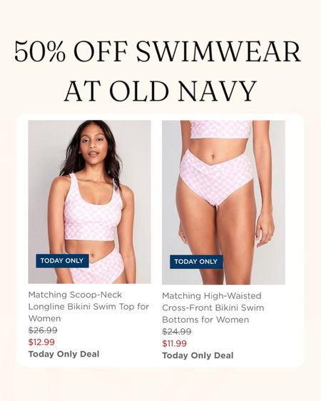 50% off old navy swim!