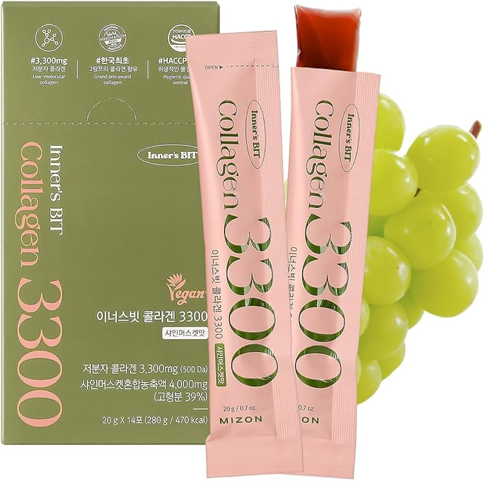 MIZON INNERSBIT Collagen 3300, Jelly Collagen, Vitamin C, D, Hyaluronic Acid, Biotin, Glutathione... | Amazon (US)