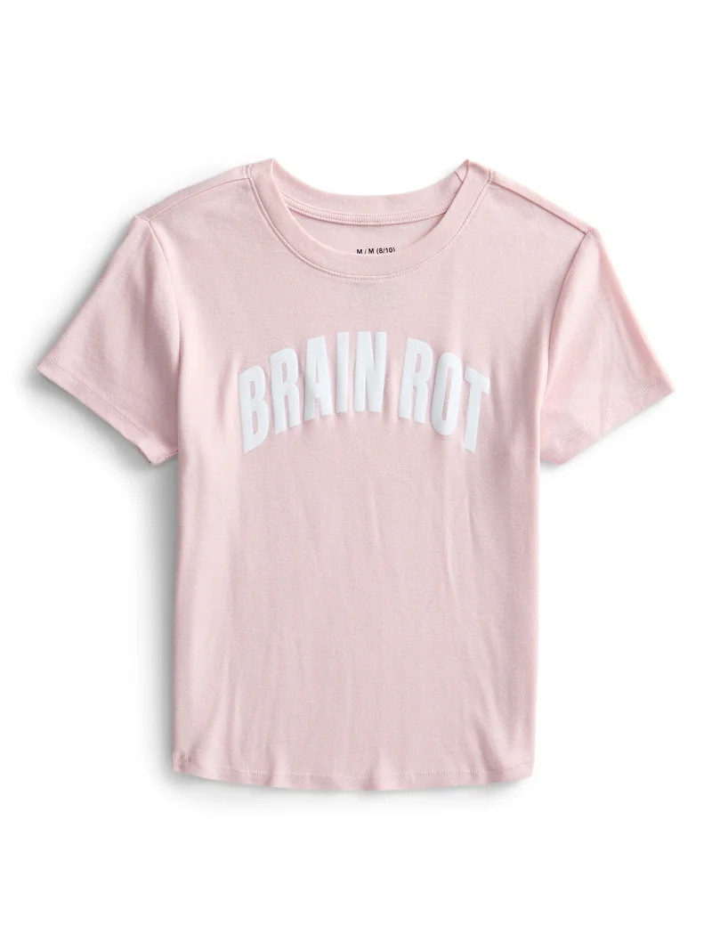 Brain Rot Girls Graphic Baby Tee, Sizes XXS-XXL | Walmart (US)