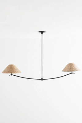 Bainbridge Seagrass Linear Pendant Light | Anthropologie (US)