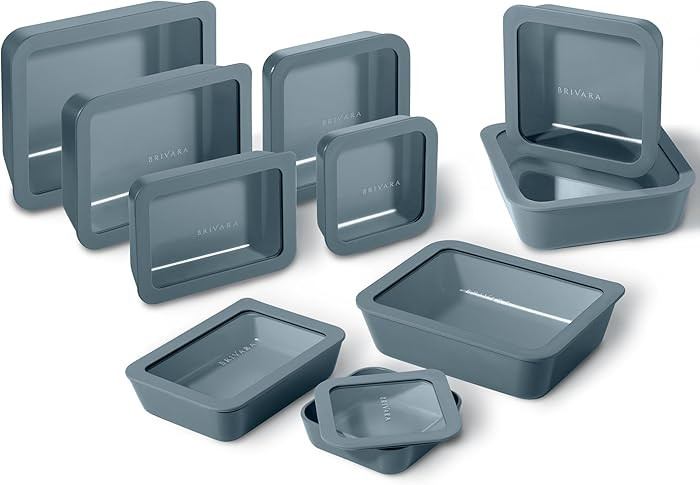Ceramic Coated Glass Food Storage Containers | No PTFE, PFOA, PFAS, and BPA | Reusable Non Toxic ... | Amazon (US)