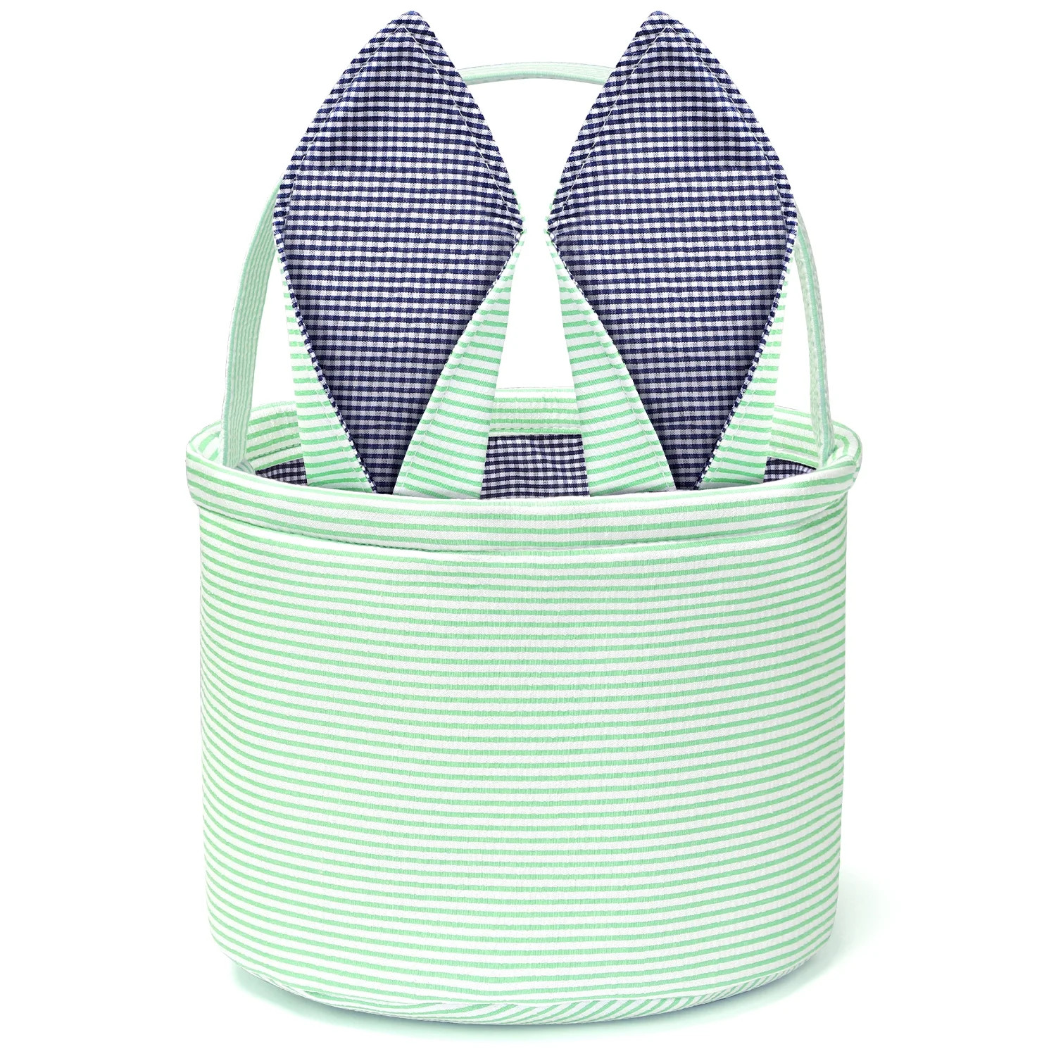 Ayieyill Easter Basket, Easter Bunny Baskets for Kids with Cute Rabbit Ears Stripe, Easter gift b... | Walmart (US)