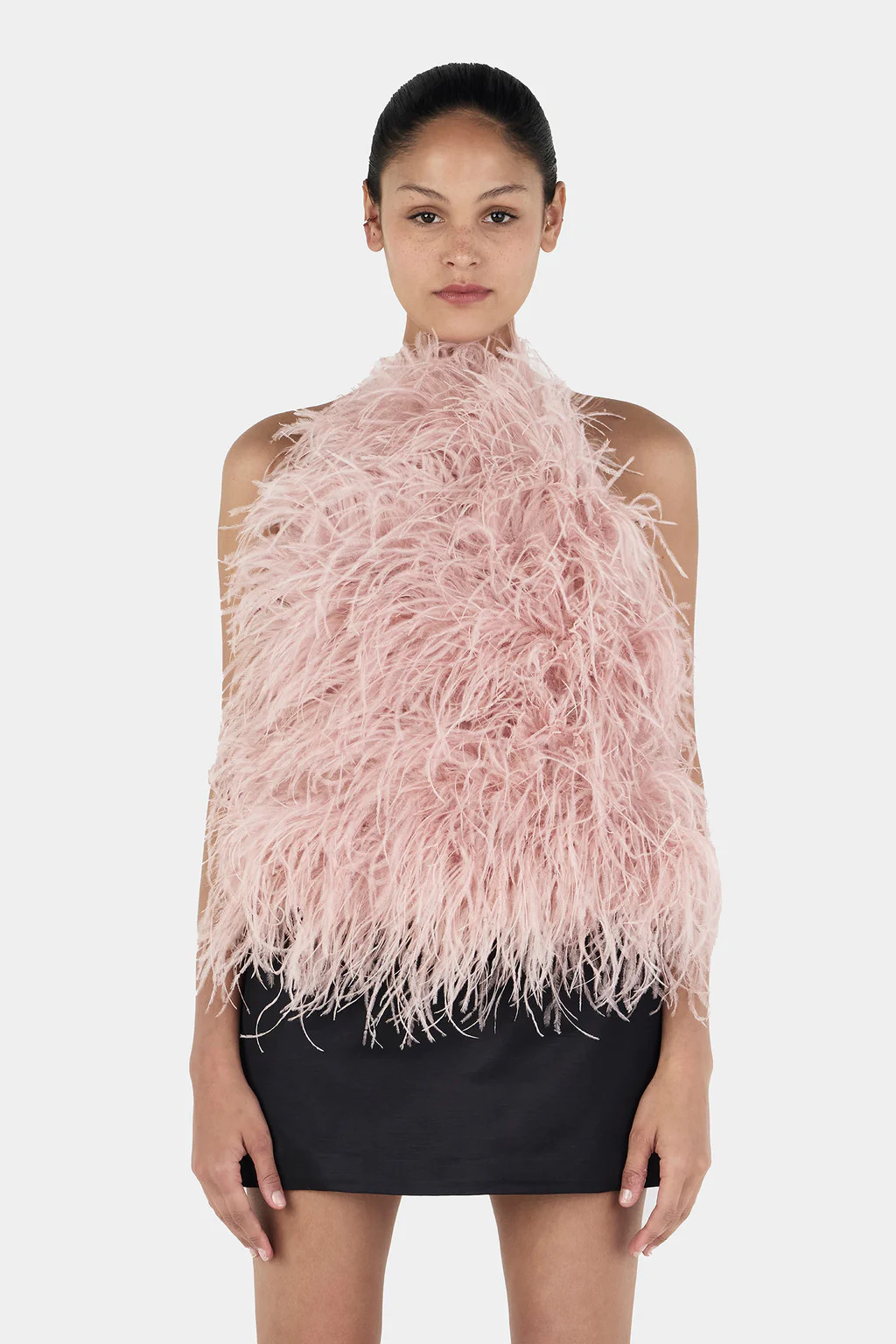 Genie Feather Halter Rose | Hansen and Gretel