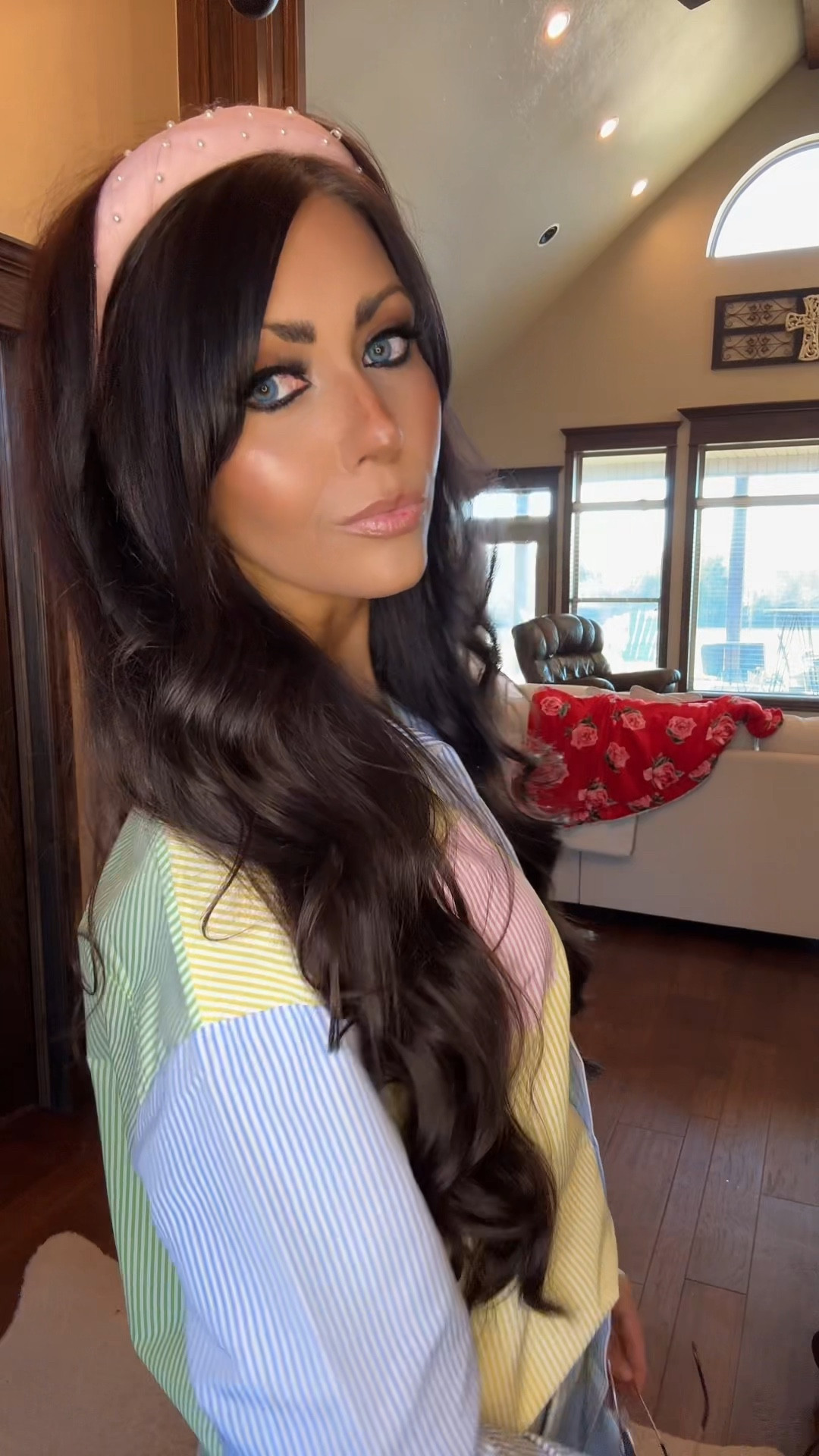 OOTD🤍
Went for a Casual look today my youngest daughter is having friends over. 

OOTD// Outfit of the day// Spring Outfit// Adidas Gazelle Outfit// Spring Shirt

#LTKWatchNow #LTKSeasonal #LTKFindsUnder50