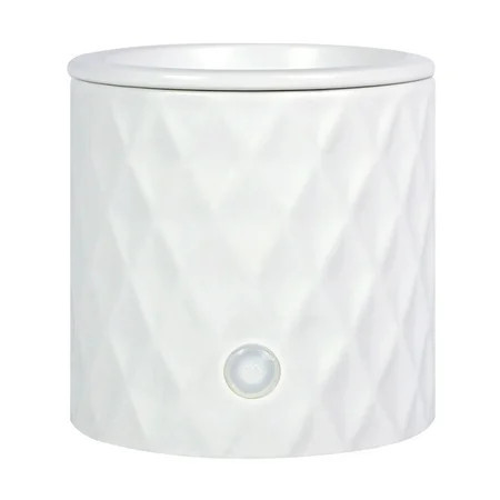 Mainstays Electric Diamond Ceramic Wax Melt Warmer, 18-Watt, White | Walmart (US)