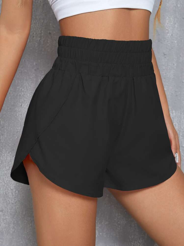 Wrap Detail Sports Shorts | SHEIN