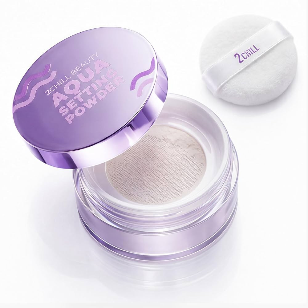 2CHILL Aqua Setting Powder, 45% Water Essence Translucent Face Powder Loose, Hydrating Matte Fini... | Amazon (US)