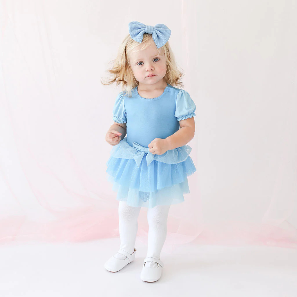 Disney Princess Blue Girl Tulle Onesie | Cinderella | Posh Peanut