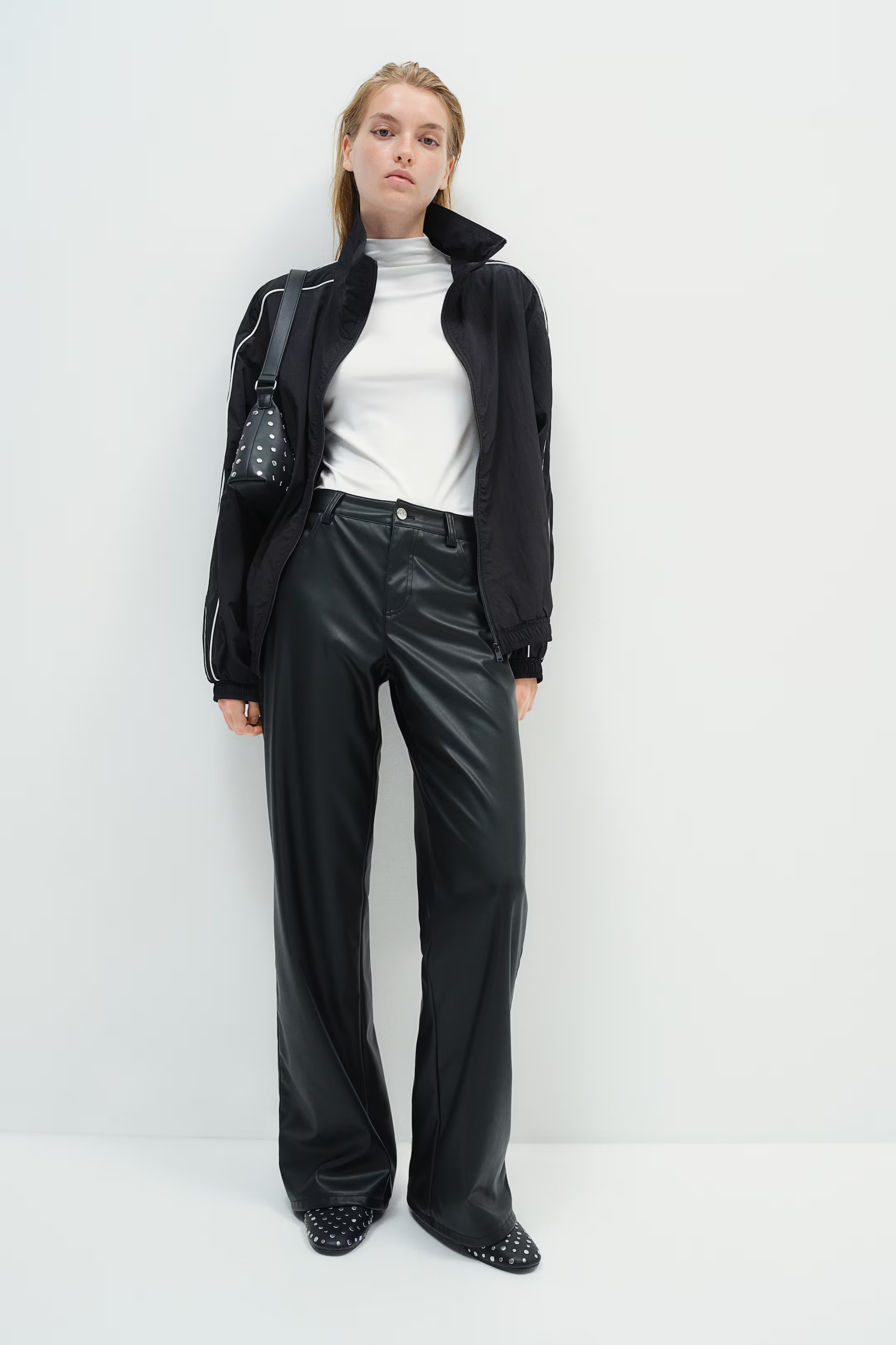 Straight Coated Pants | H&M (US + CA)
