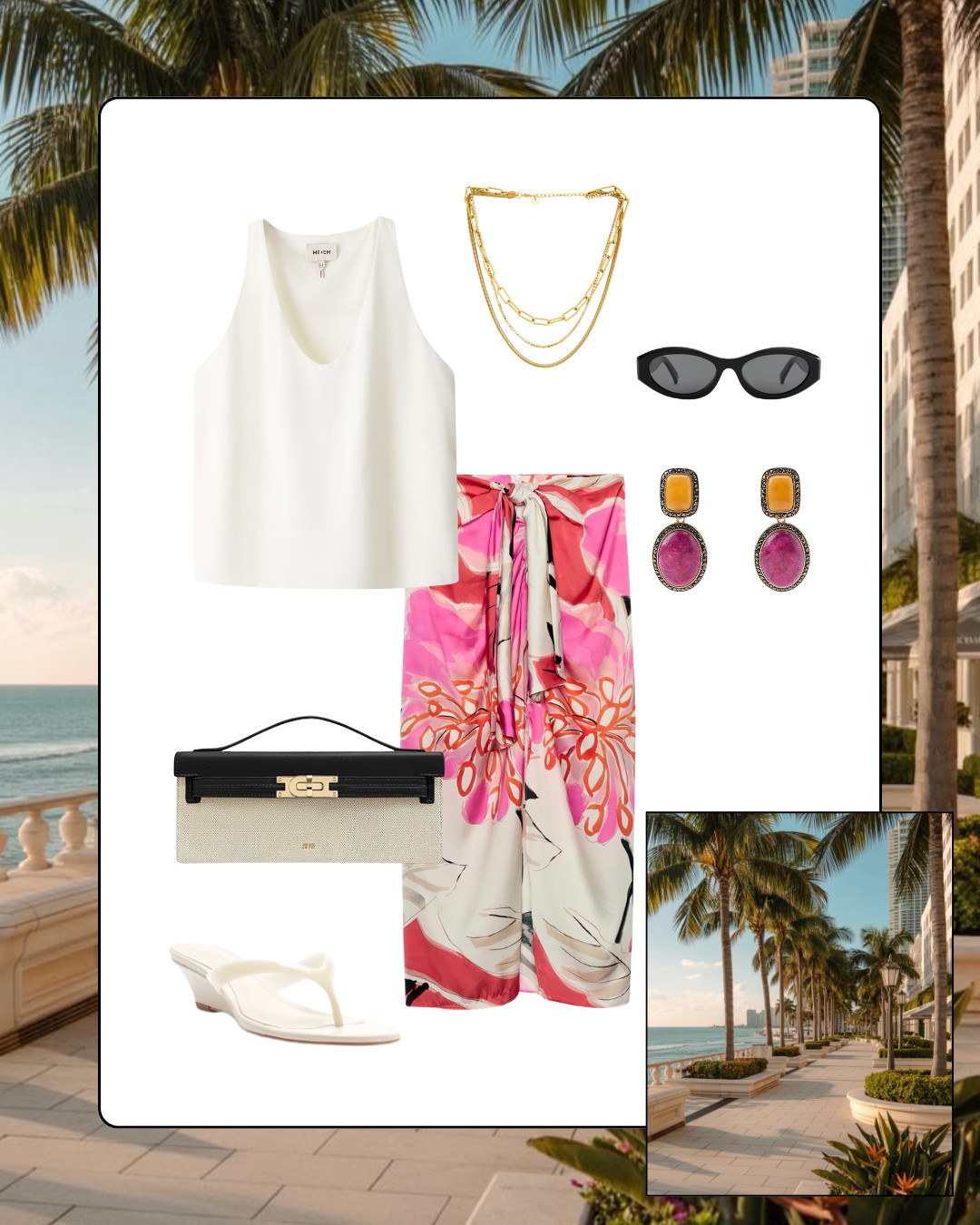 This skirt can be worn with the matching top or can be paired with something more simple, too! Gorgeous vacation look. 

 #LTKgrwm #LTKootd #LTKOver40