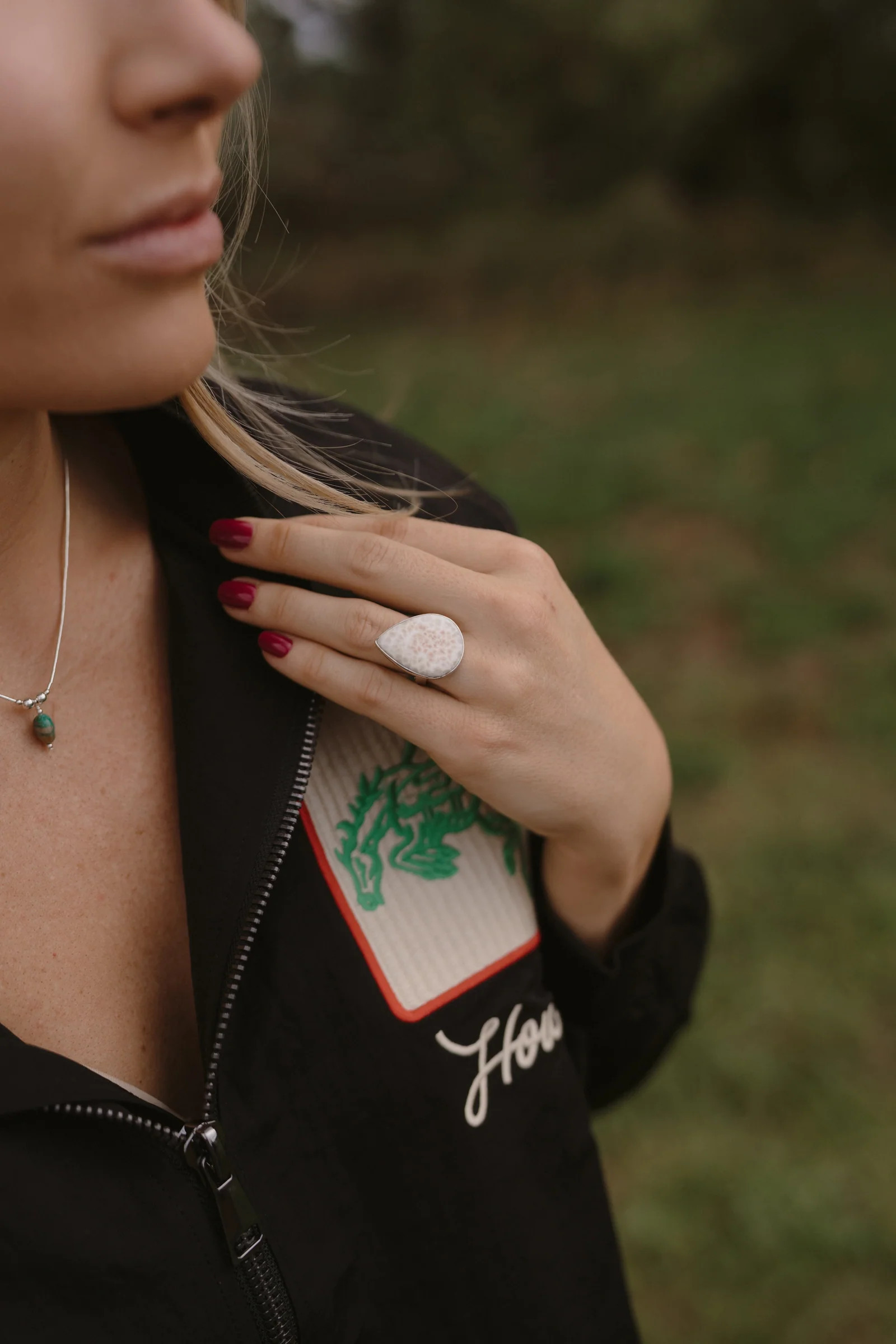 Kerrigan Ring | Natrolite | Goldie Lew Jewelry, LLC