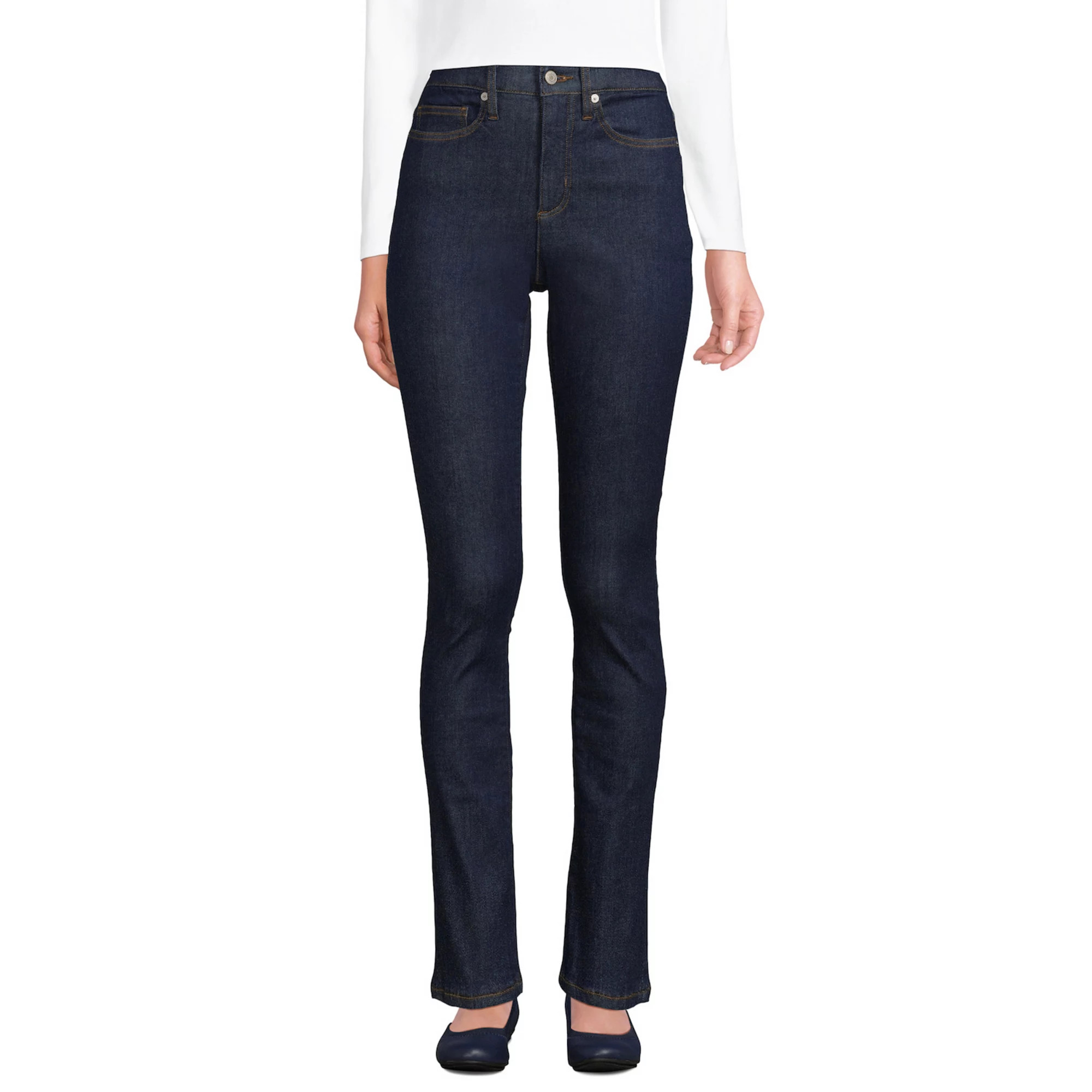 Women's Lands' End High-Rise Slimming Skinny Jeans | Kohl's