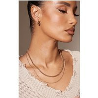 Gold Rope Chain Layered Necklace | PrettyLittleThing UK