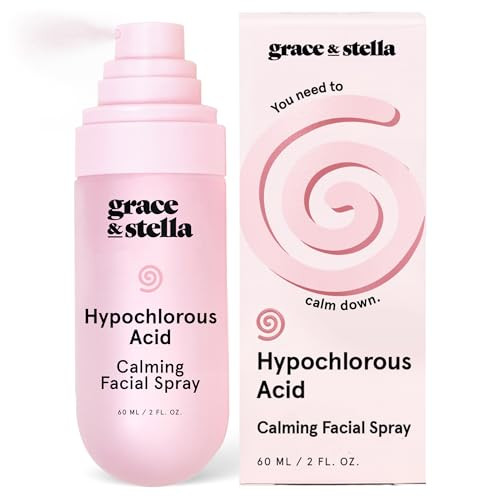 grace & stella Hypochlorous Acid Spray for Face - Body Acne Spray - Gentle Face Mist to Calm Redn... | Amazon (US)