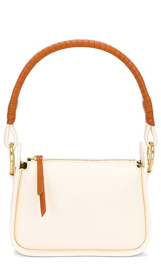 x REVOLVE The Helena Bag in Ecru with Cognac Contrast | Revolve Clothing (Global)