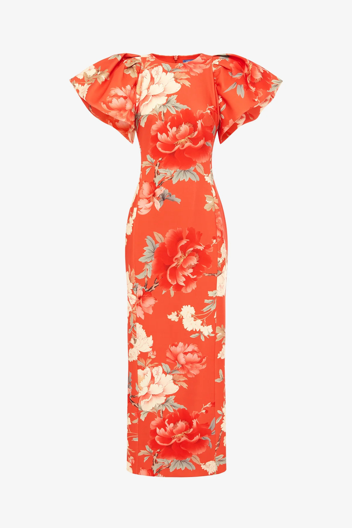 Lucinda Printed Maxi Dress - Saffron Peony | LEO LIN AU