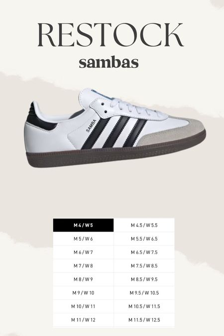 Adidas sambas restock!!! All sizes available
Adidas sambas how to style 
Styling tops 

#LTKActive #LTKShoeCrush #LTKStyleTip