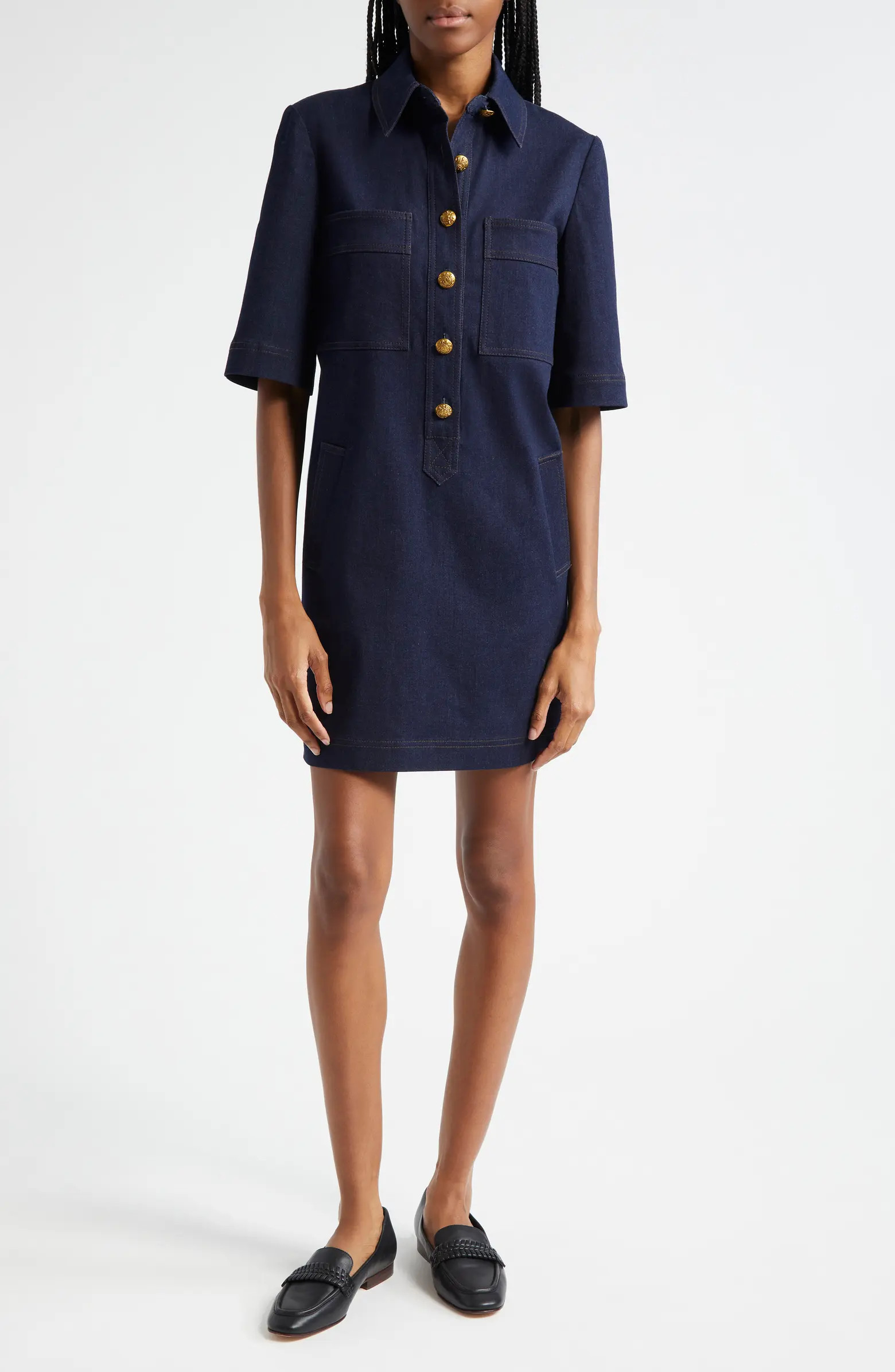 Veronica Beard Koulis Denim Minidress | Nordstrom | Nordstrom