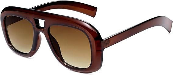 SOJOS Retro Oversized Aviator Sunglasses for Women Men,Trendy Vintage Square Aviators 90s Sun Gla... | Amazon (US)