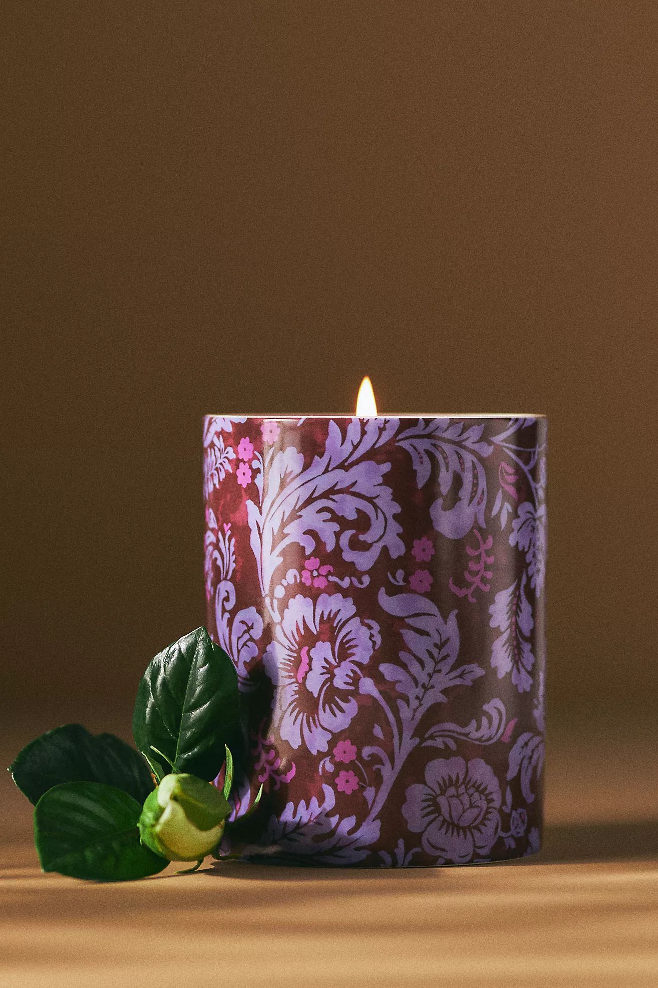 Liza Floral Night Gardenia Ceramic Candle | Anthropologie (US)
