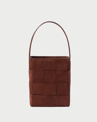Laith Espresso Woven Bucket Bag | Loeffler Randall