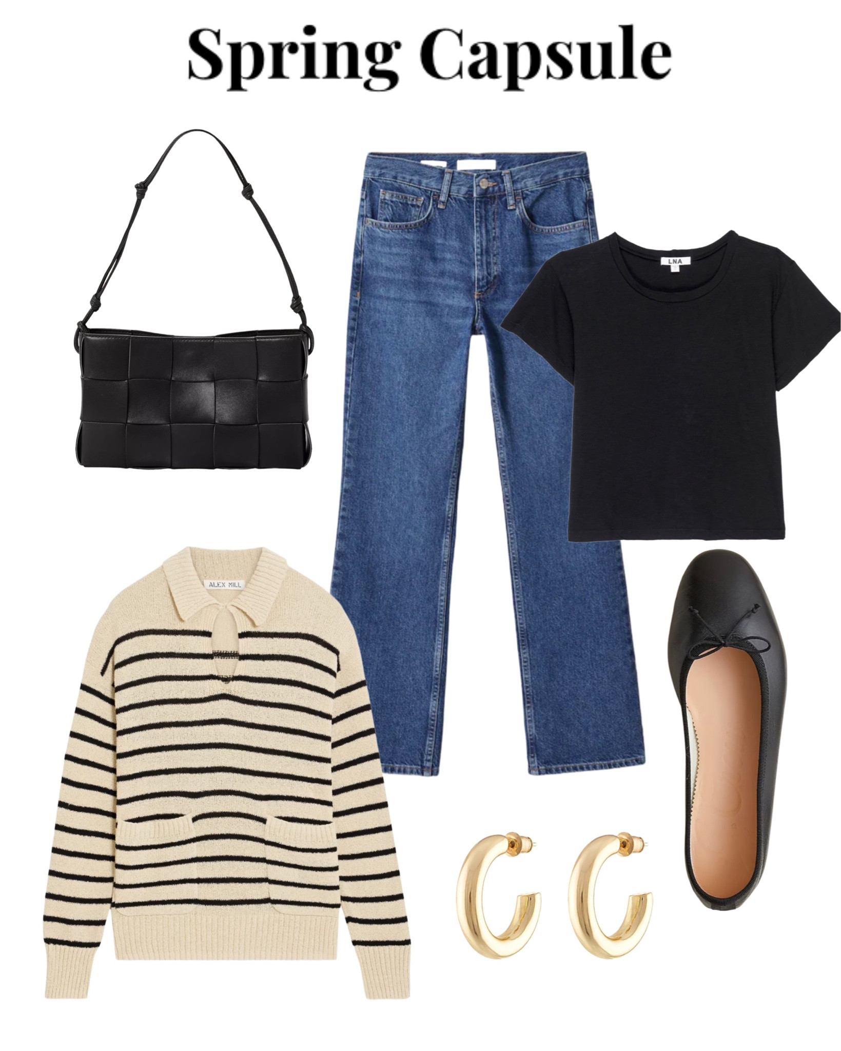 Spring capsule wardrobe 🖤 #springcapsule #elevatedbasics #LTKseasonal 

#LTKSeasonal