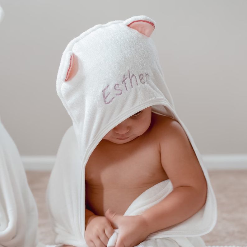 Hooded Baby Towel Personalized Baby Gift Baby Bath Towel - Etsy | Etsy (US)