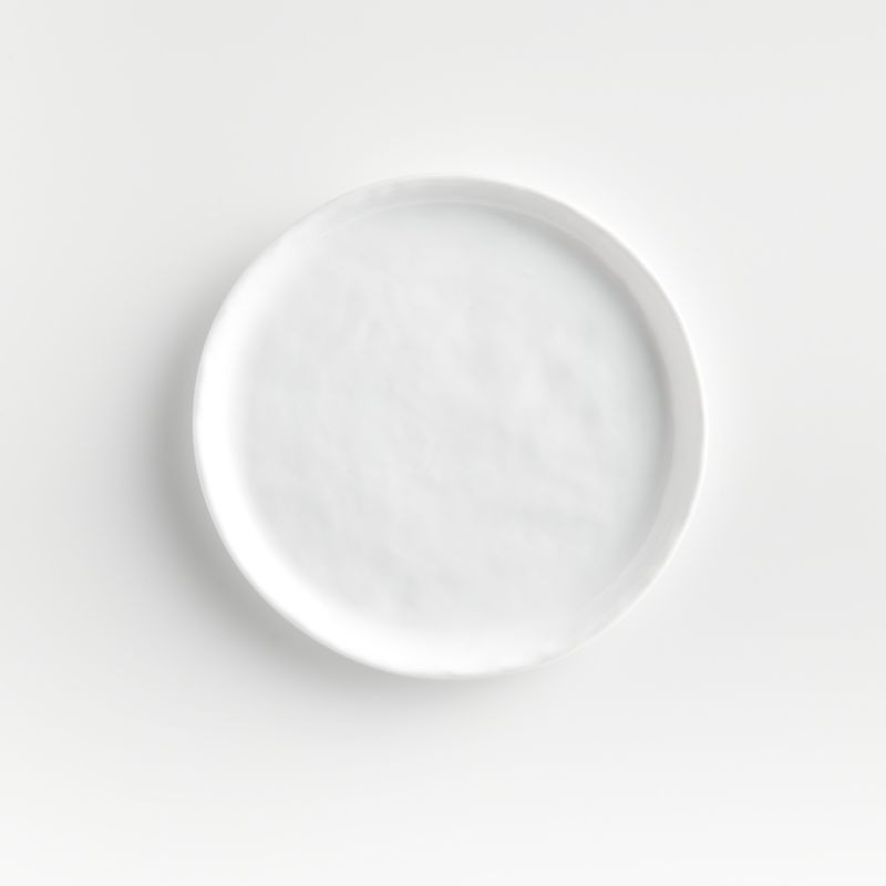 Mercer White Round Ceramic Appetizer Plate + Reviews | Crate & Barrel | Crate & Barrel