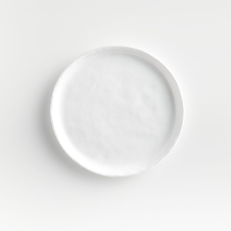 Mercer White Round Ceramic Appetizer Plate + Reviews | Crate & Barrel | Crate & Barrel