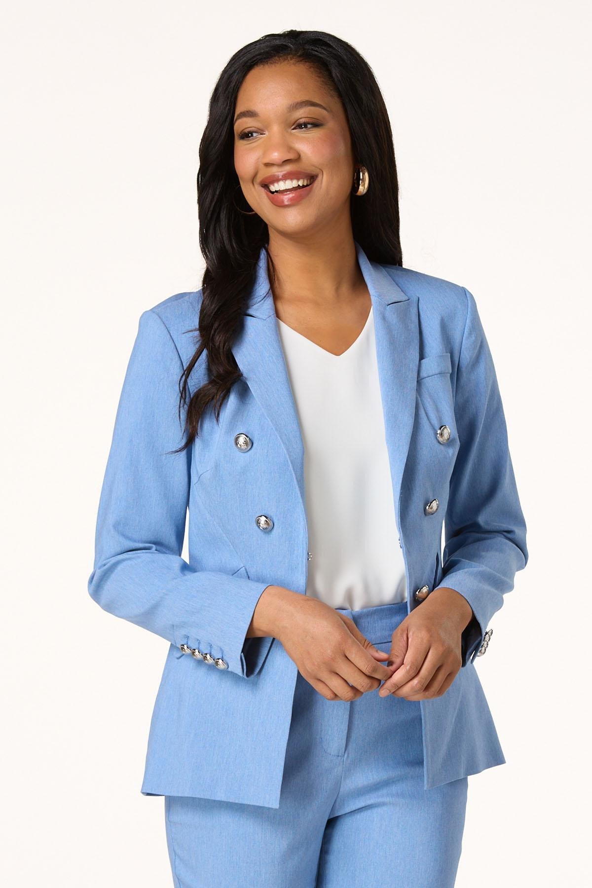 Dressy Denim Blazer | Cato Fashions