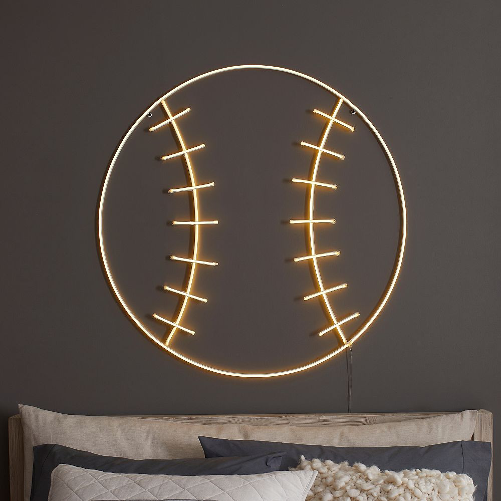 Baseball Neon Light | Pottery Barn Teen