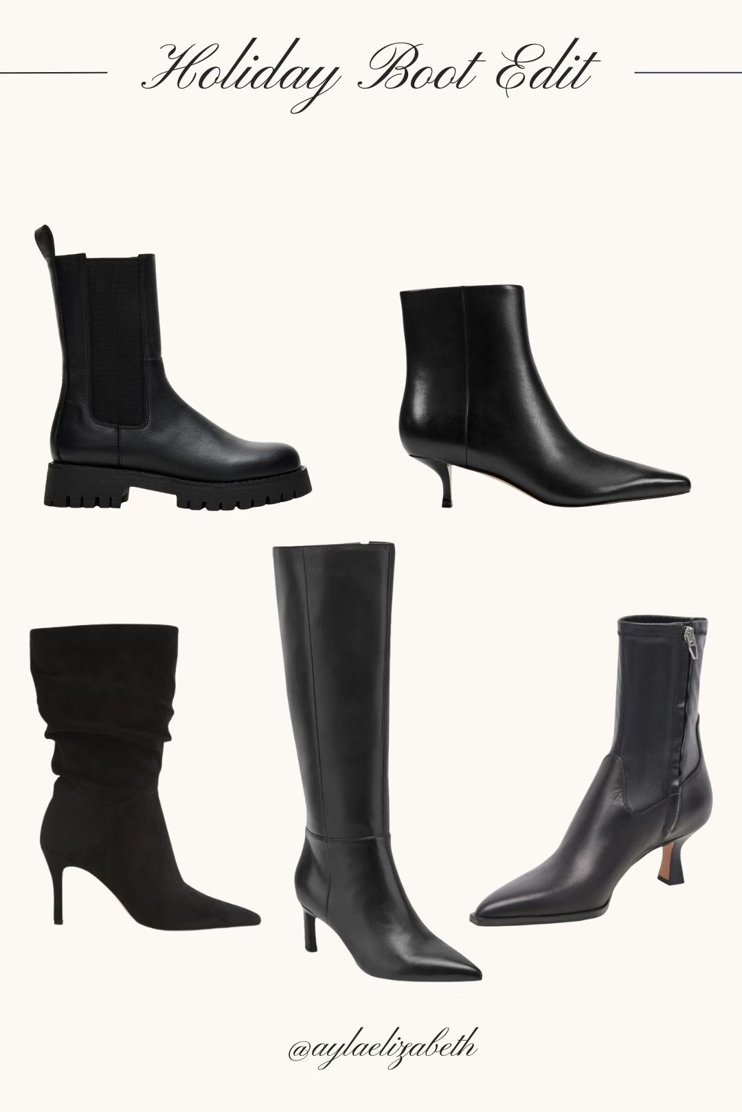 Linking all my fav black boots - perfect for the holidays! 

#LTKHoliday #LTKSaleAlert #LTKSeasonal