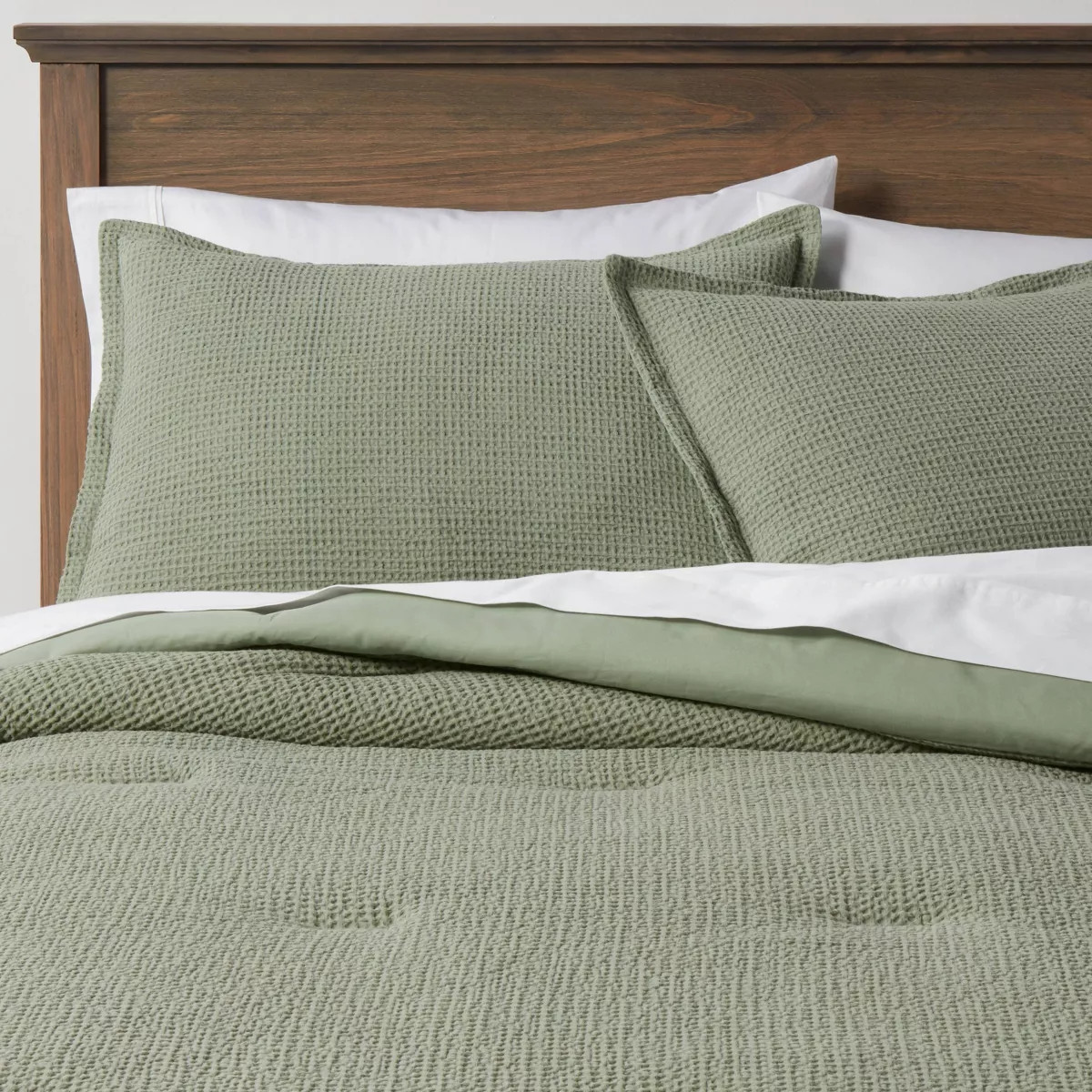 Washed Waffle Weave Comforter and Sham Set - Threshold™ | Target