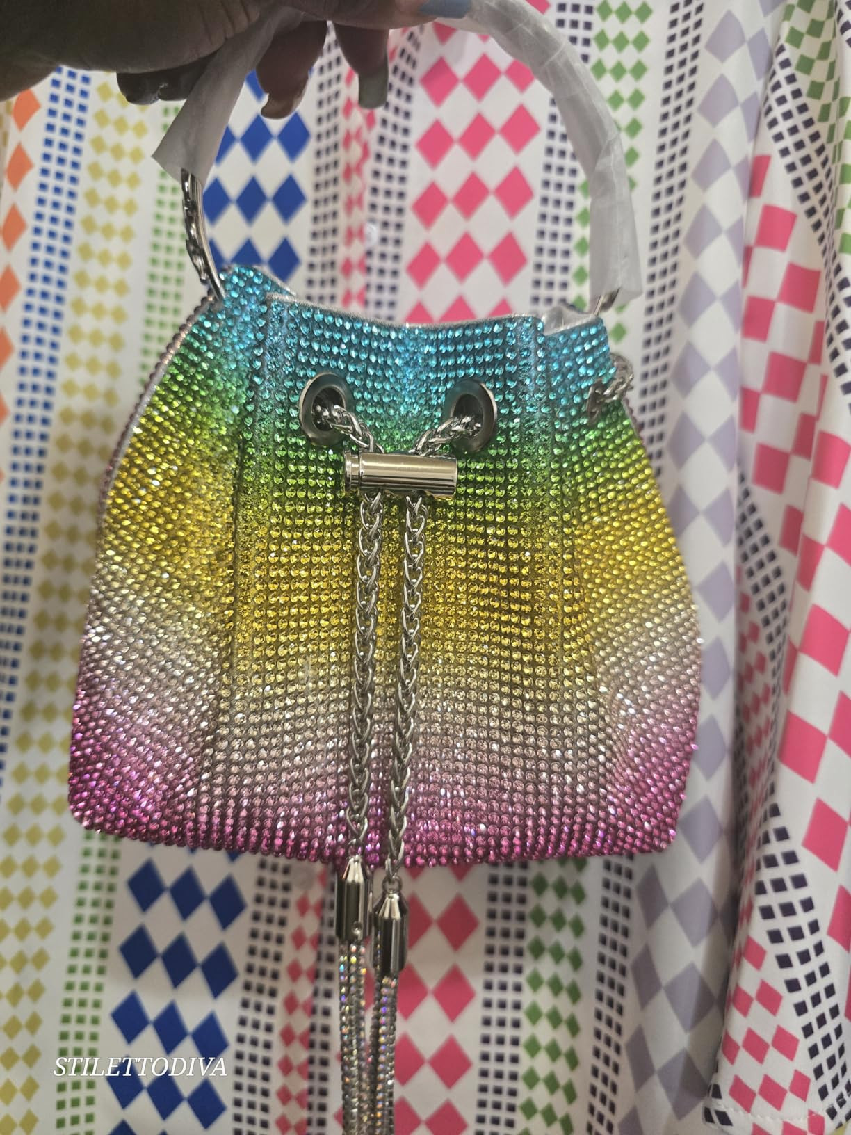 Bling Crystal Rhinestone Purse for Women Sparkly Clutch Handbag Crossbody Bag for Evening Wedding... | Amazon (US)