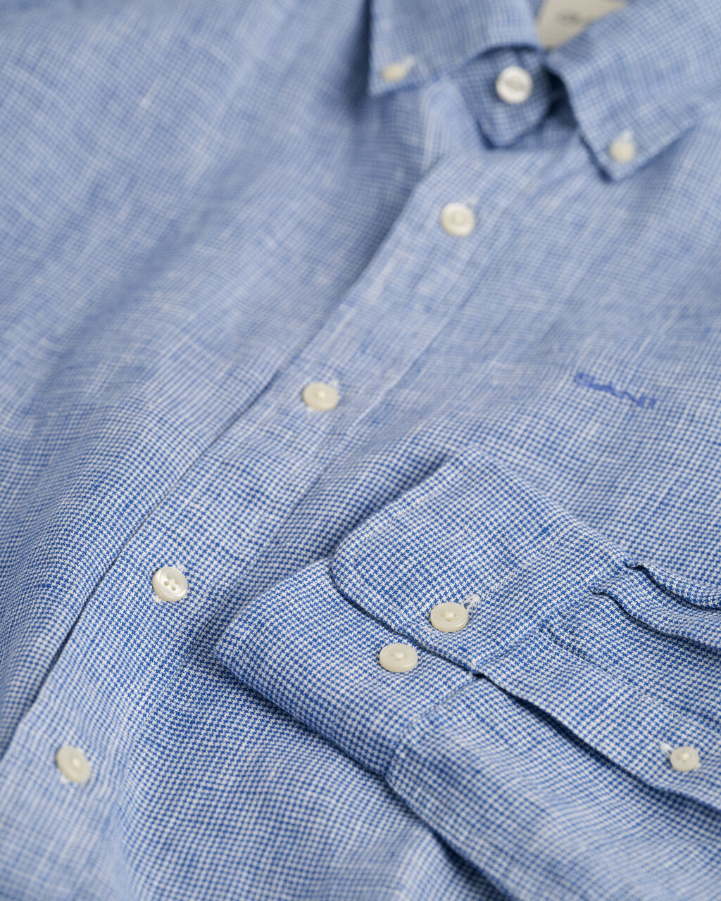 Slim Fit Houndstooth Linen Shirt - GANT | Gant