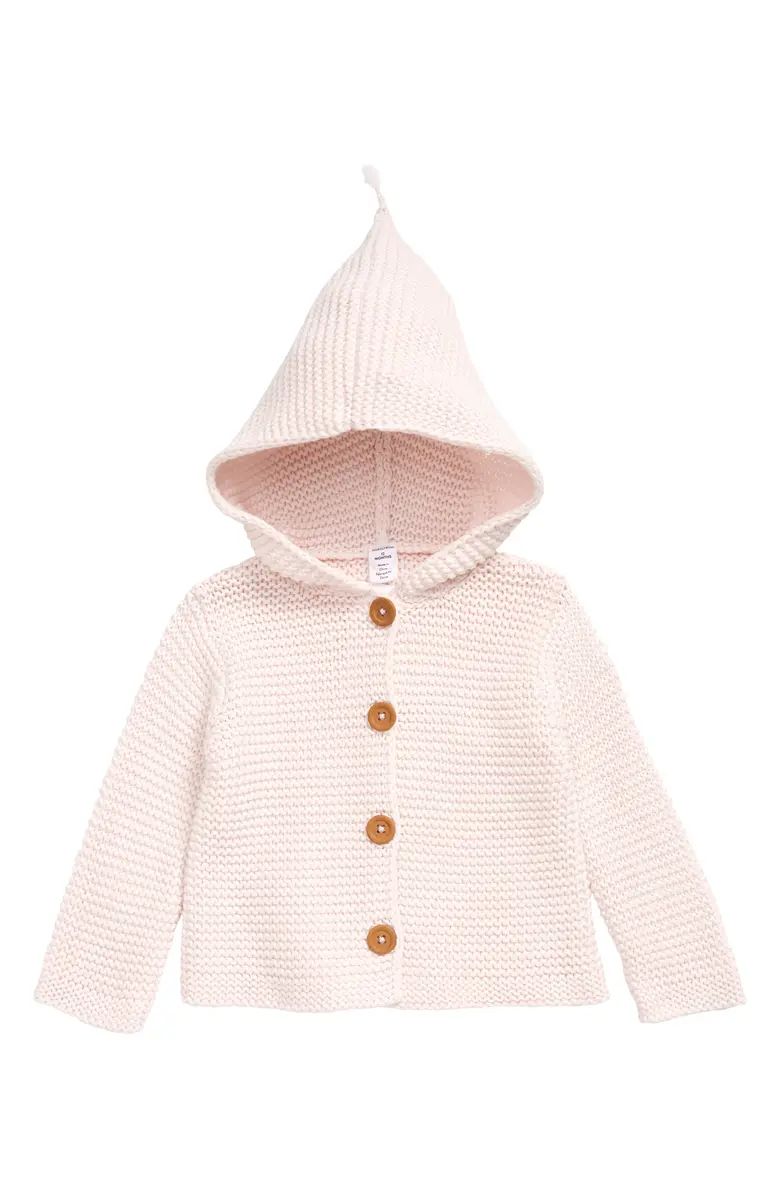 Nordstrom Baby Organic Cotton Hooded Cardigan | Nordstrom | Nordstrom