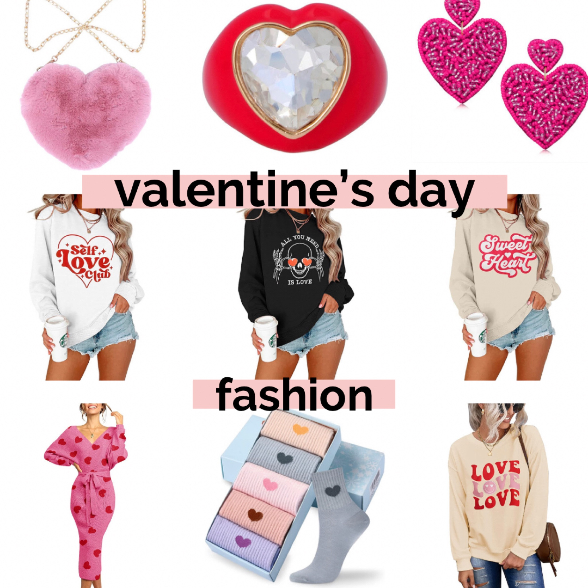Here are some of the cutest Valentine’s Day fashion finds that will ship fast! Loving all of the pink and hearts for this time of year! 

#LTKunder50 #LTKstyletip #LTKSeasonal