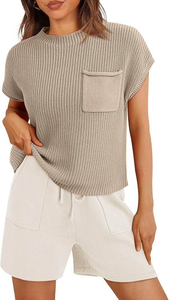 LILLUSORY 2 Piece Knit Matching Sets Women's Summer Set With Pockets | Amazon (US)