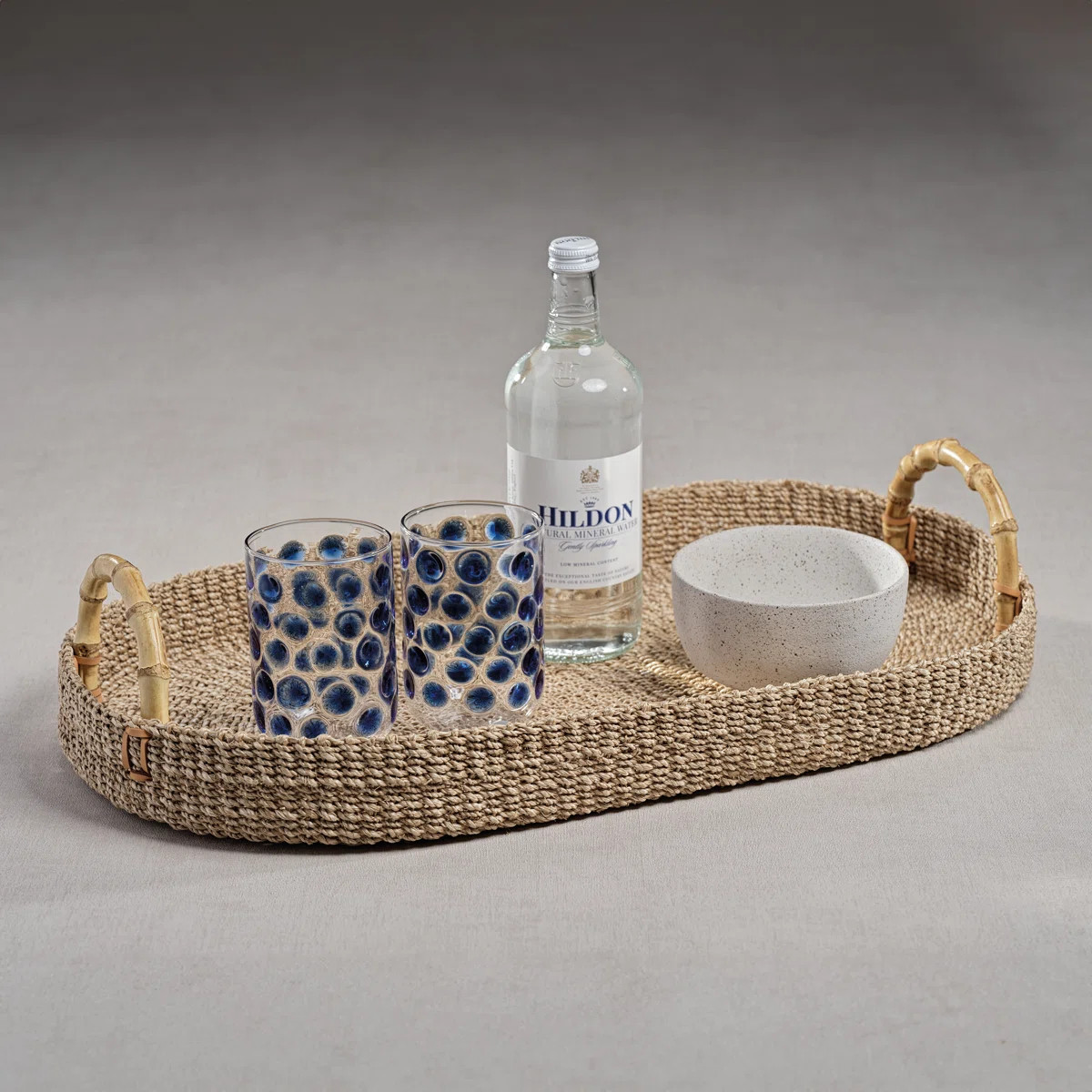 Oval Abaca/ Bamboo Tray | Birch Lane