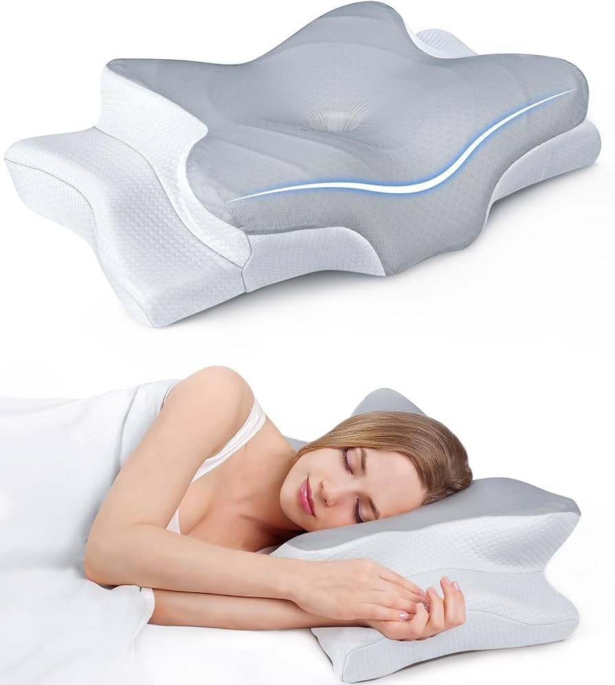 Ultra Pain Relief Cooling Pillow for Neck Support, Adjustable Cervical Pillow Cozy Sleeping, Odor... | Amazon (US)