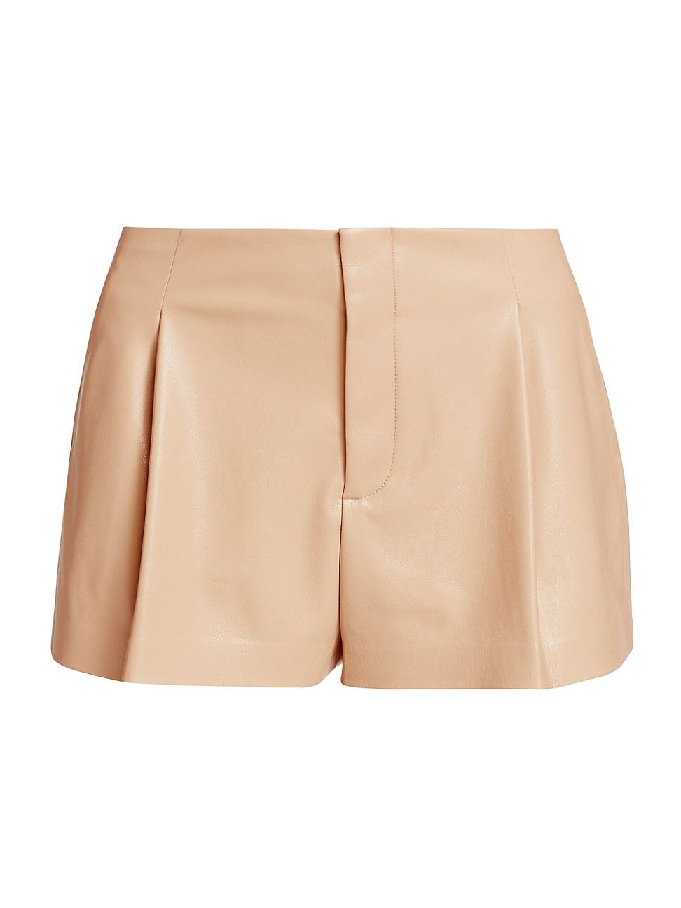 Women's Steffie Vegan Leather Shorts - Almond - Size 8 | Saks Fifth Avenue
