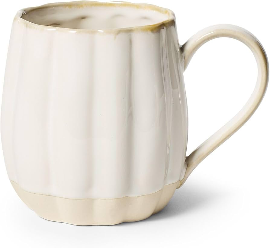 Sur La Table Reactive Glaze Pumpkin Figural Mug, White | Amazon (US)