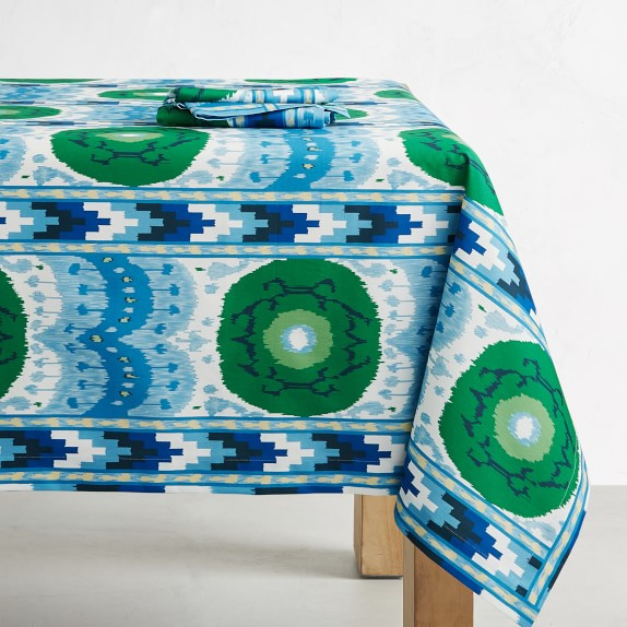 Schumacher Samarkand Ikat Tablecloth | Williams-Sonoma