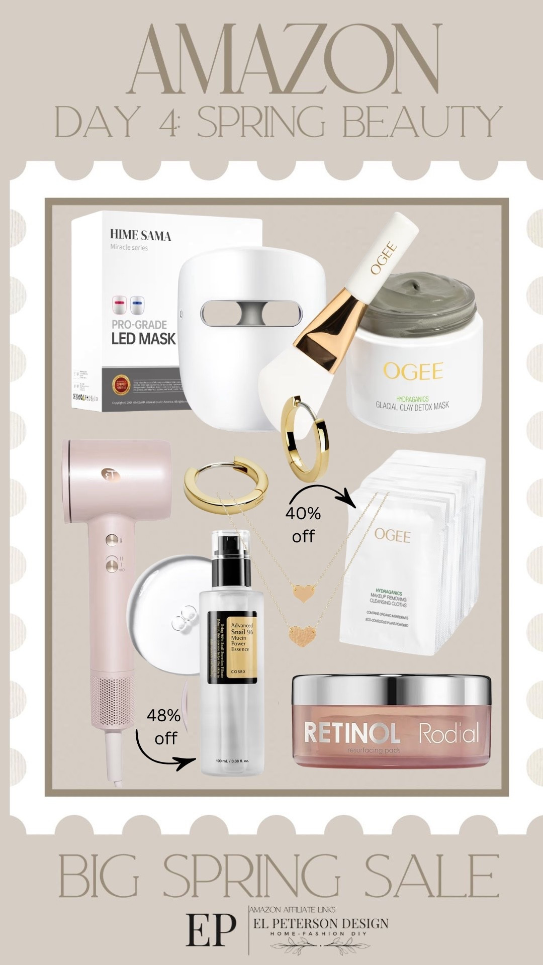 Amazon Big Spring Sale
Day 4: Spring Beauty
T3 blow dryer
Earrings
Facial mask 
Retinol
Moisturizer 

#LTKSaleAlert