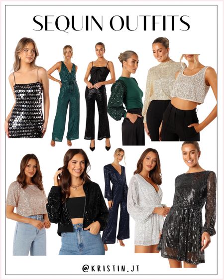 Sequin outfit ideas - holiday outfit inspo 
#sequin
#sequinoutfit
#holidaylook
#holidaydress
#holidaysequintop
#holidaysequindress
#holidayoutfit