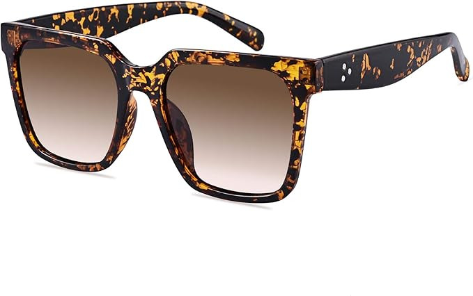 Mosanana Oversized Square Sunglasses for Women Simple Trendy Style MS51917 | Amazon (US)