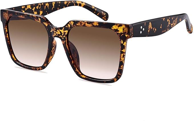 Mosanana Oversized Square Sunglasses for Women Simple Trendy Style MS51917 | Amazon (US)