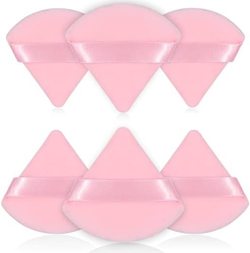 Powder Puffs FRAGLOW 6 Pieces Powder Puff Face Soft Triangle Makeup Puff for Loose Powder Mineral... | Amazon (US)