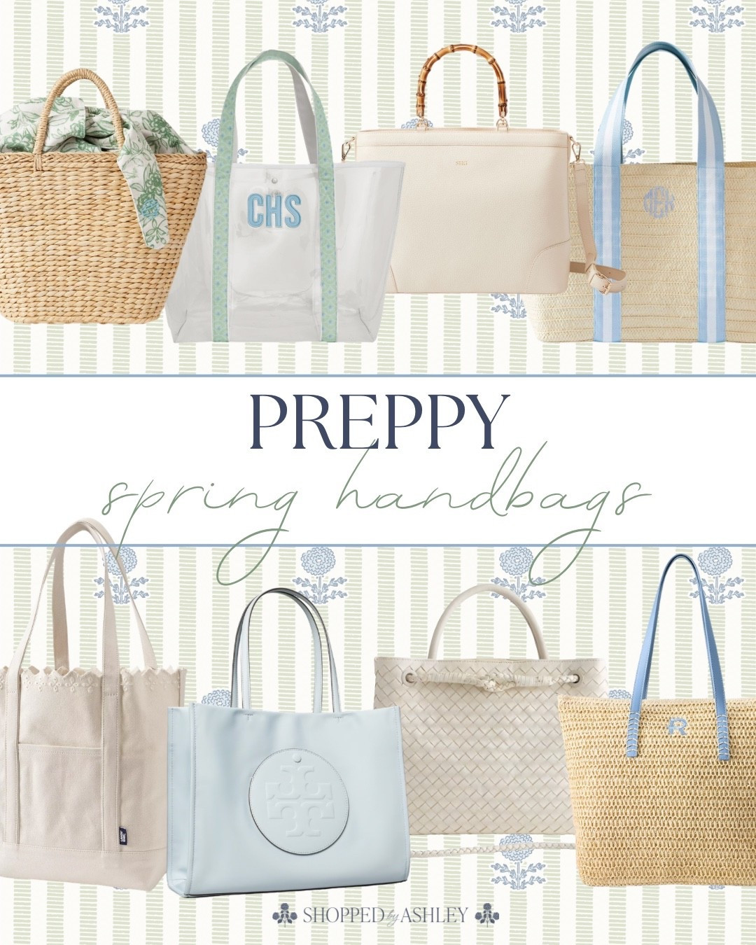 Preppy spring handbags I am living right now! 

Spring bag, raffia bag, beach bag, spring tote, Grandmillennial style, preppy style, classic style 

#LTKSeasonal
